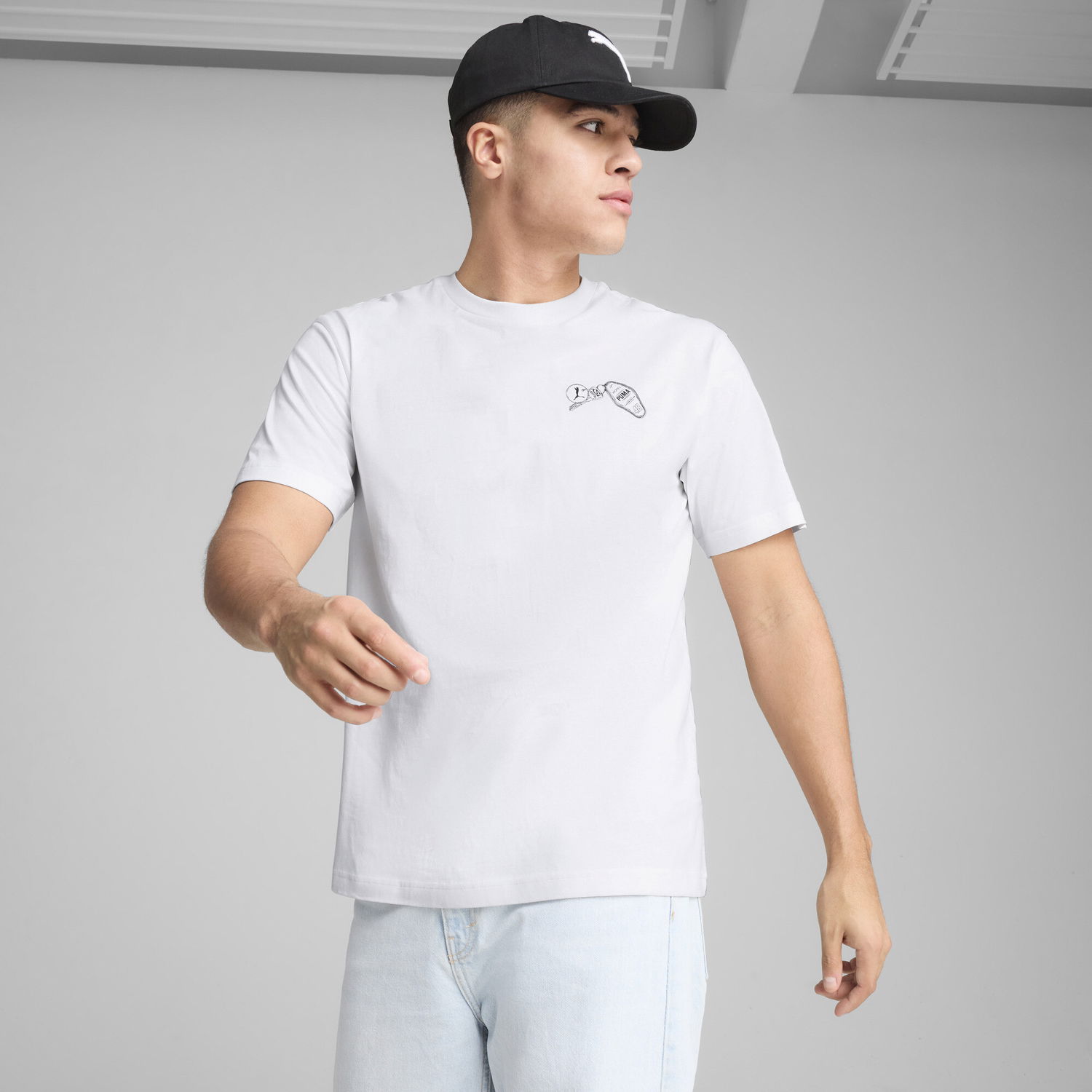 Тениска Puma PUMA Hotel Graphics Relaxed Fit T-Shirt Бяло | 629636_02, 0