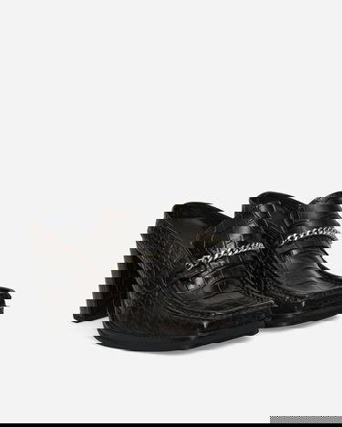 Аксесоари Martine Rose Square Toe Chain Loafer Mules Черно | 1065LE01710, 3