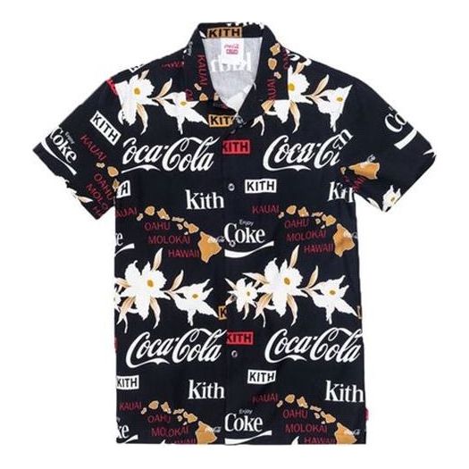 Риза KITH KITH Hawaiian Camp Button Up Shirt Черно | KH3540-100