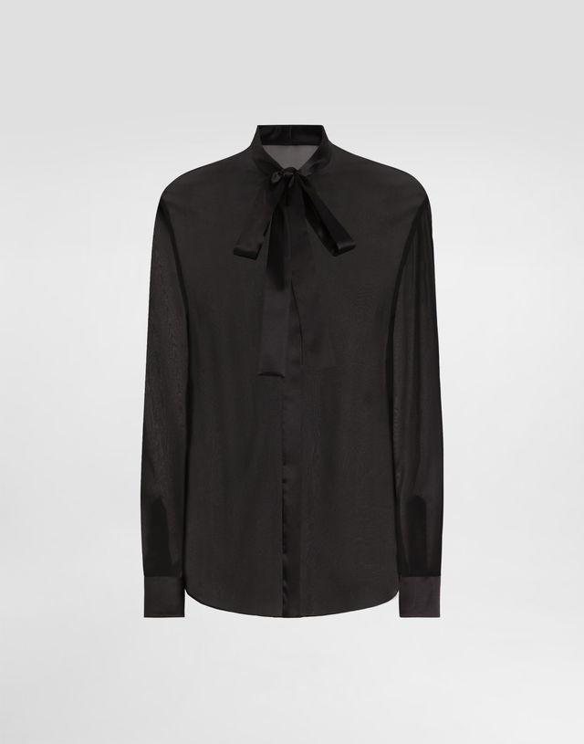 Dolce & Gabbana Chiffon Pussy-bow Blouse