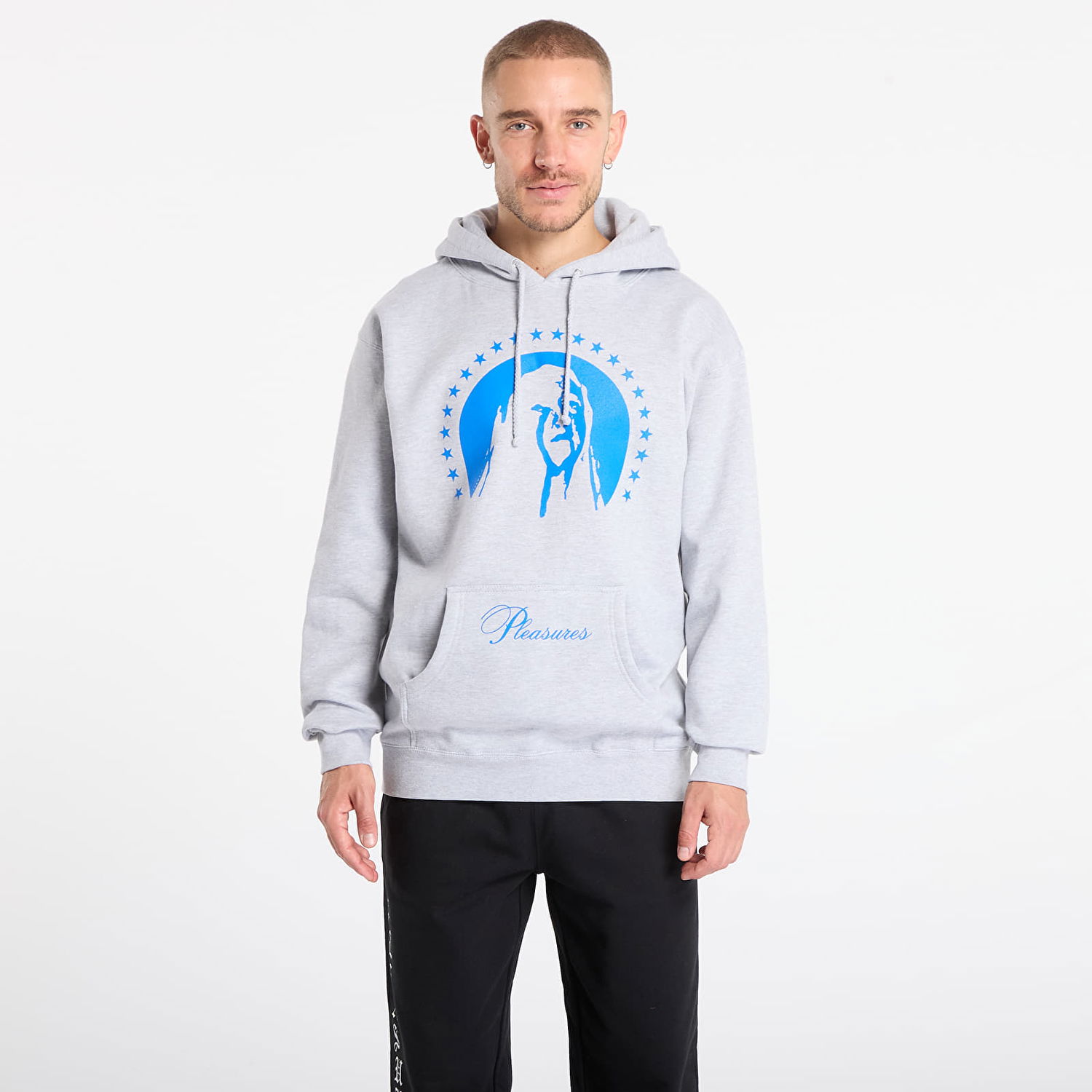 Суитчър Pleasures Sweatshirt Critic Hoodie Сиво | P25F066-GREY, 0