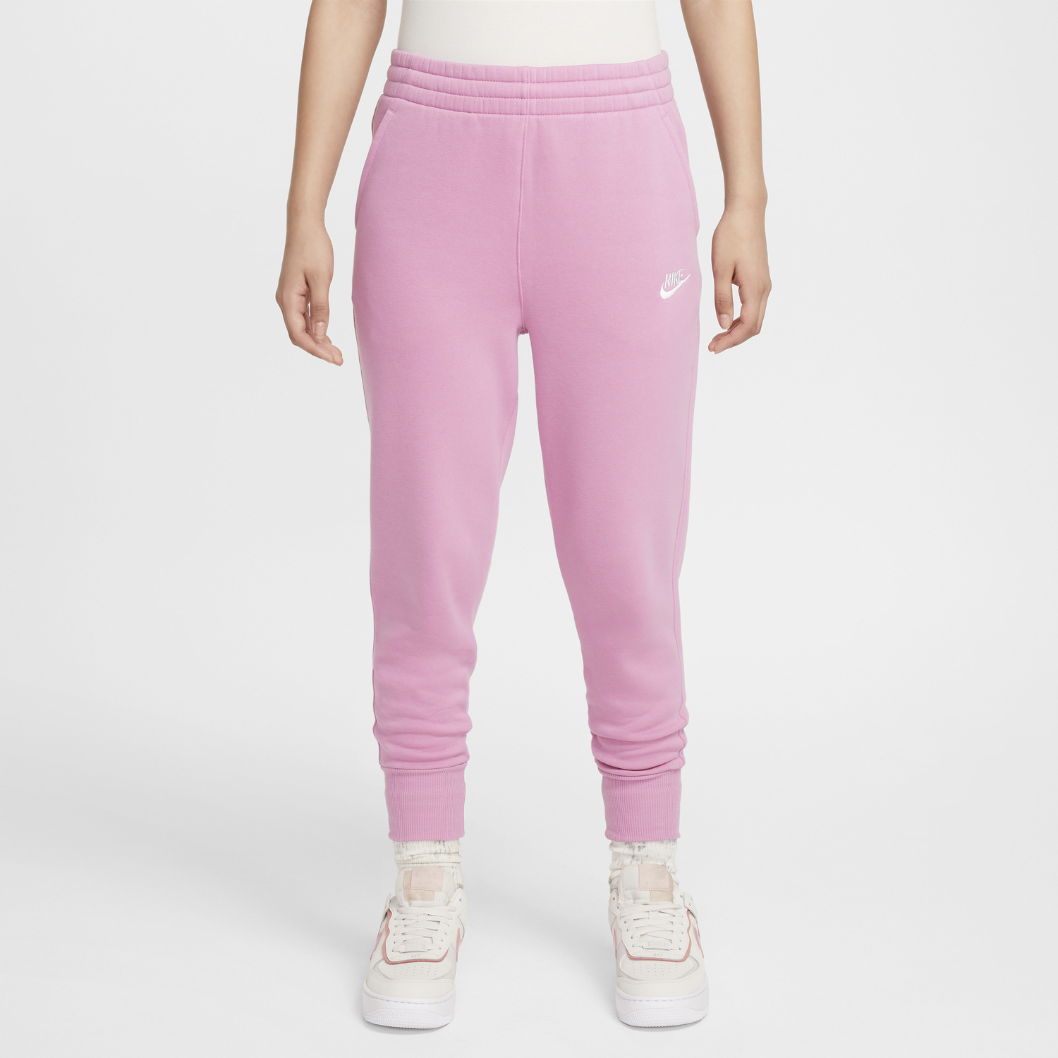 Спортни панталони Nike Sportswear Club Fleece High-Waisted Pants Розово | FD2921-646, 0