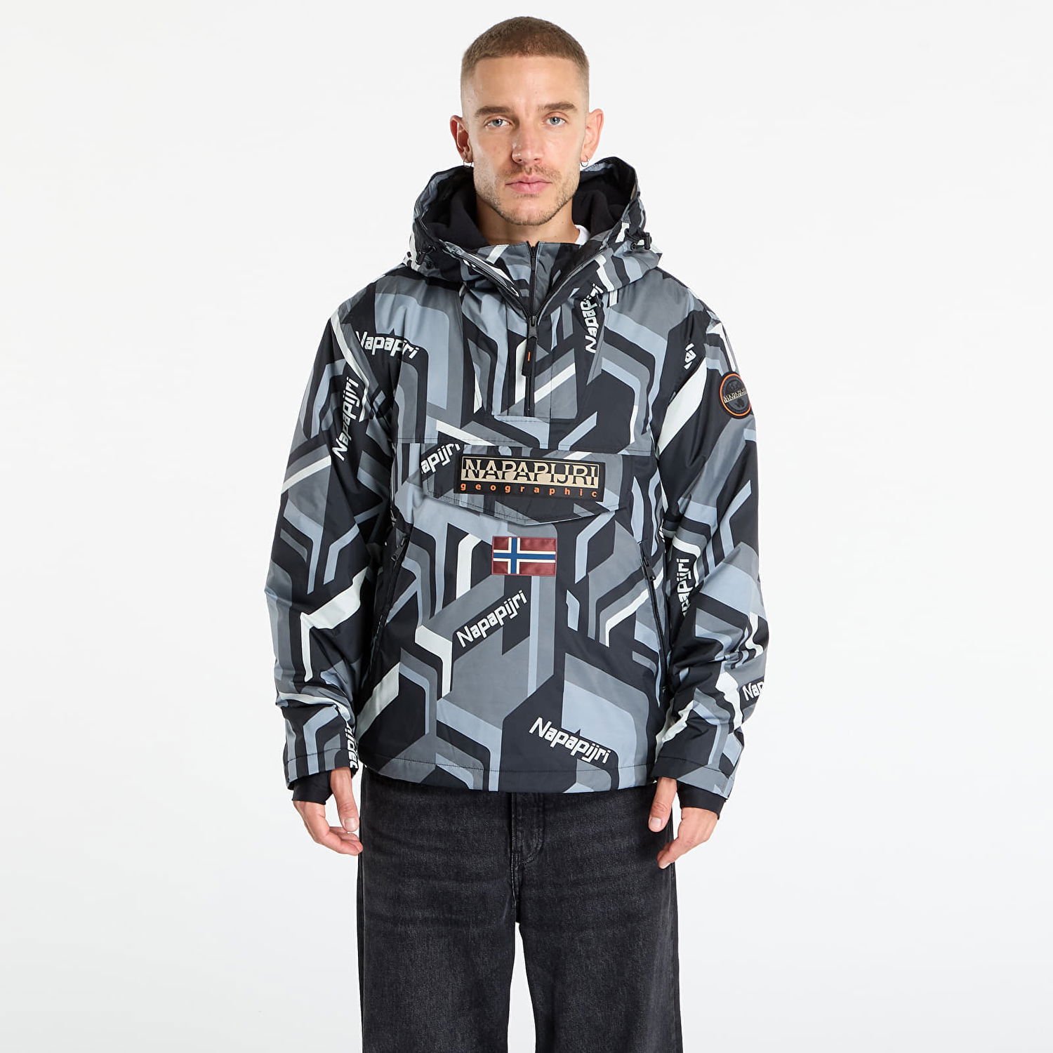 Яке Napapijri Napapijri Rainforest Next AOP Jacket Сиво | NP0A88T8FZN1, 0