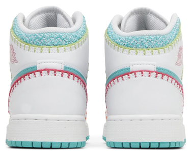 Кецове и обувки Jordan Air Jordan 1 Mid SE "Multi Knit" GS Бяло | DM6218-100, 3