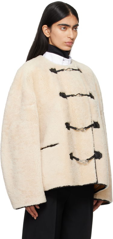 Палта TOTEME TOTEME Women's Teddy Clasp Shearling Jacket Бежово | 214-120-604, 1