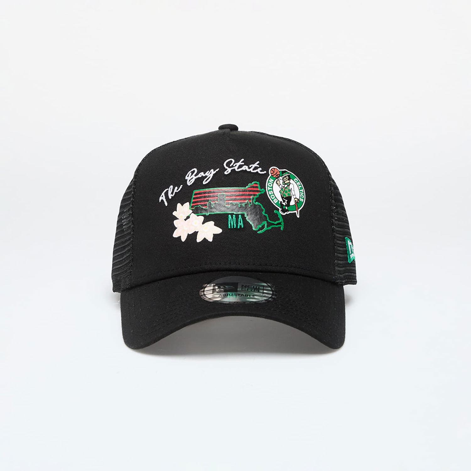 Шапка с козирка New Era Boston Celtics 9Forty Trucker Black Черно | 60503445, 0