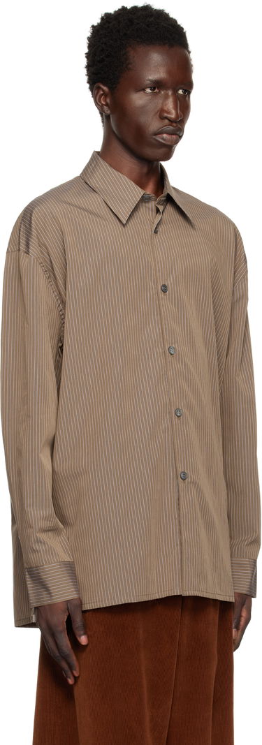 Риза Studio Nicholson Studio Nicholson Pinstripe Shirt Кафяво | STRIKE SNM - 1164, 1