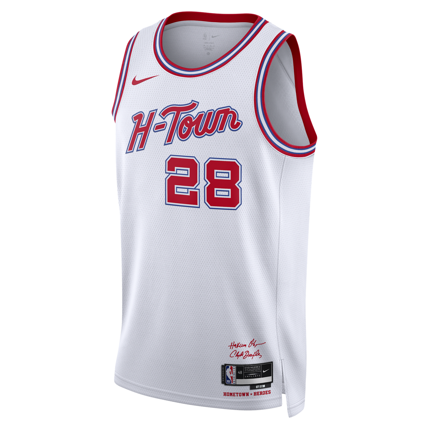 Фланелка Nike Houston Rockets City Edition H-Town Hometown Heroes Dri-FIT NBA Swingman Jersey Бяло | DX8503-104, 0