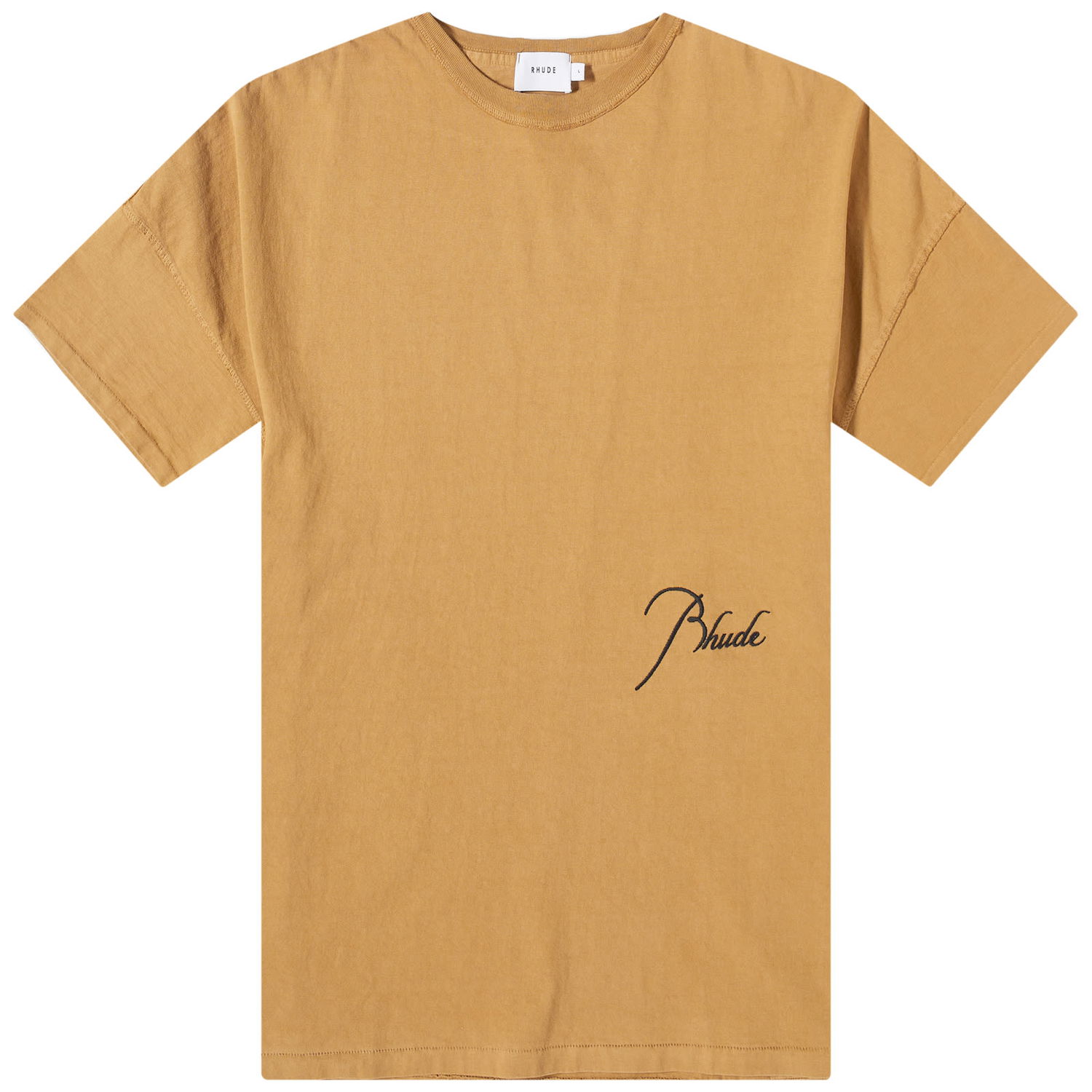 Тениска Rhude Reverse Script Logo Tee Бежово | RHSS23TT468375961596, 0