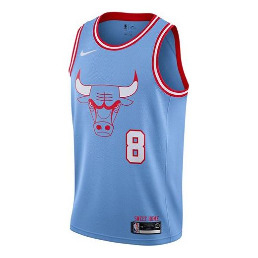 Фланелка Nike Chicago Bulls Zach LaVine No. 8 City Edition Jersey Синьо | AV4628-449, 0