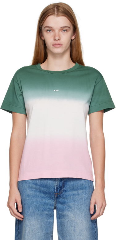 Тениска A.P.C. Multicolor Morgane Зелено | COFAY-F26160, 0