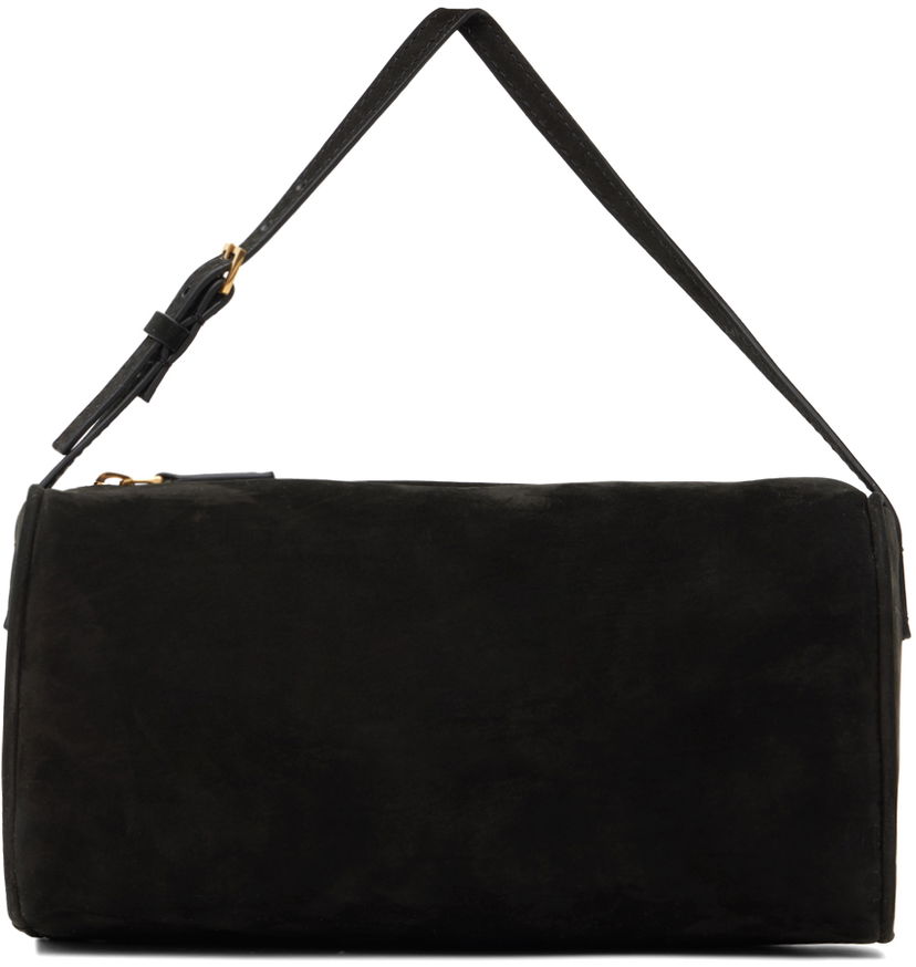 Дамска чанта The Row The Row 90's Suede Shoulder Bag Черно | W1281-L87
