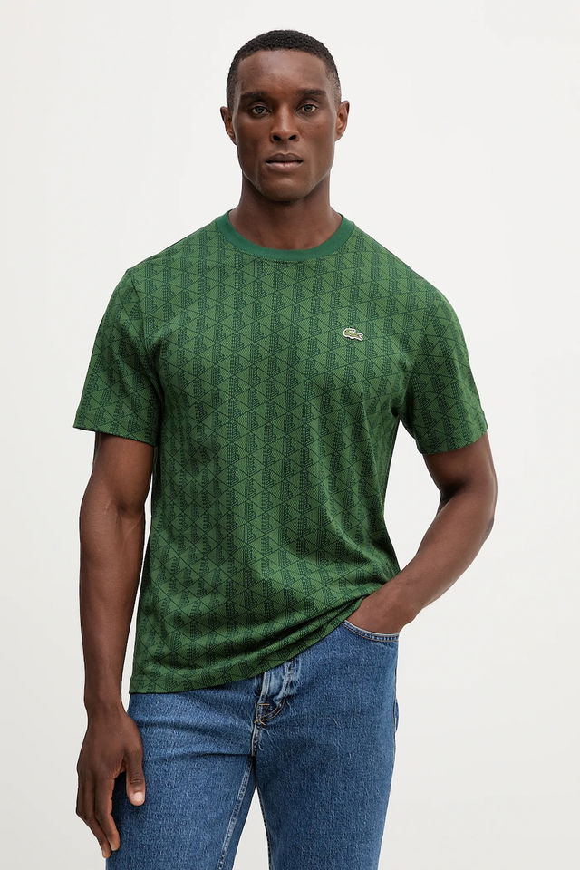 Monogram Pattern Crew Neck T-Shirt