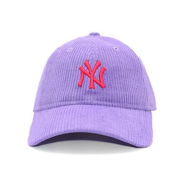 Шапка с козирка New Era Corduroy 9TWENTY NY Yankees Adjustable Hat Лилаво | 60595365, 1