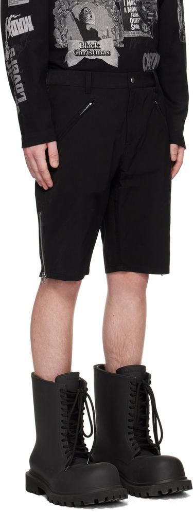 Къси панталони We11done We11done Biker Shorts Черно | WD-PT1-23-072-M-BK, 1
