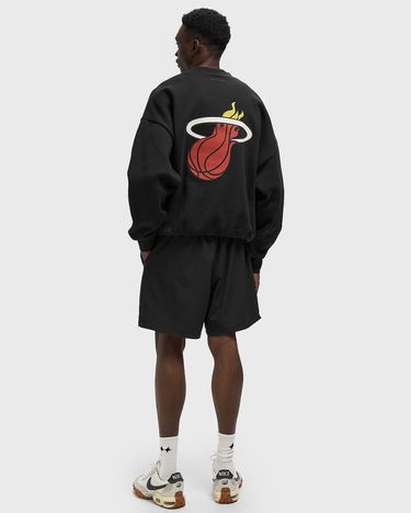 Суитчър Fear of God HEAT NBA ESSENTIALS Sports Fit Crewneck Sweatshirt with Kangaroo Pocket Черно | 192NB256512F, 2
