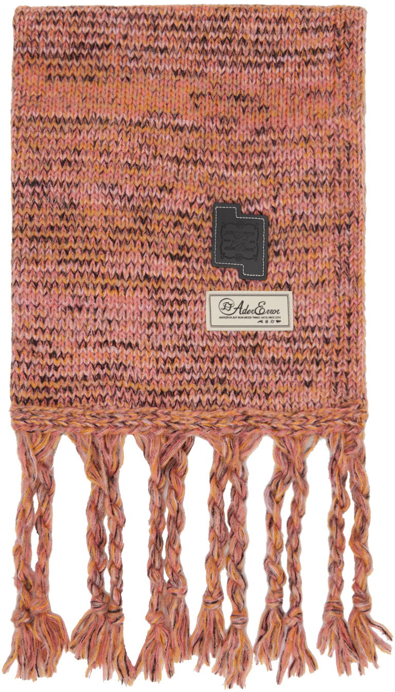 Шал ADER ERROR Fringed Knitted Scarf Оранжево
 | BLAFWMF04PK