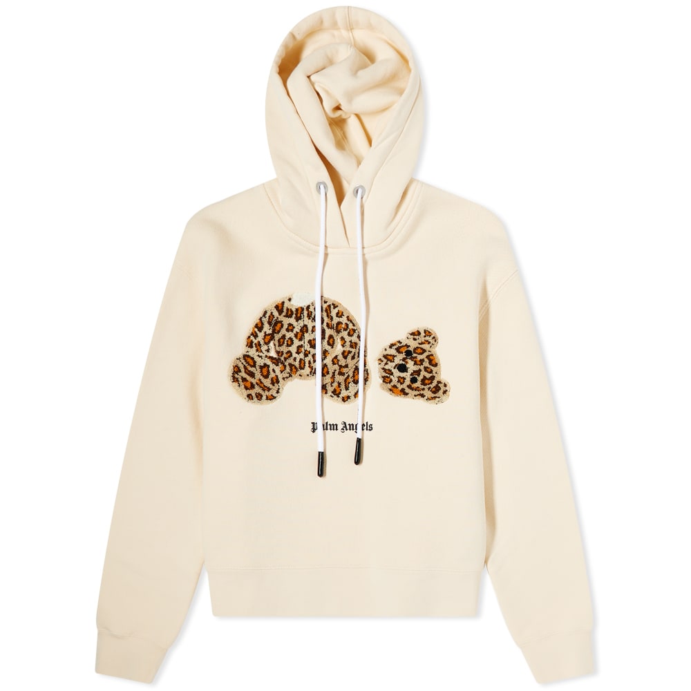 Суитчър Palm Angels Leopard Bear Hoodie Бежово | PWBB022S22FLE0010360, 0