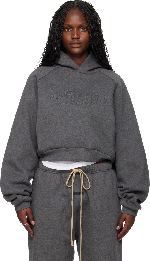 Fear of God ESSENTIALS Holiday Embossed 90s Raglan Hoodie