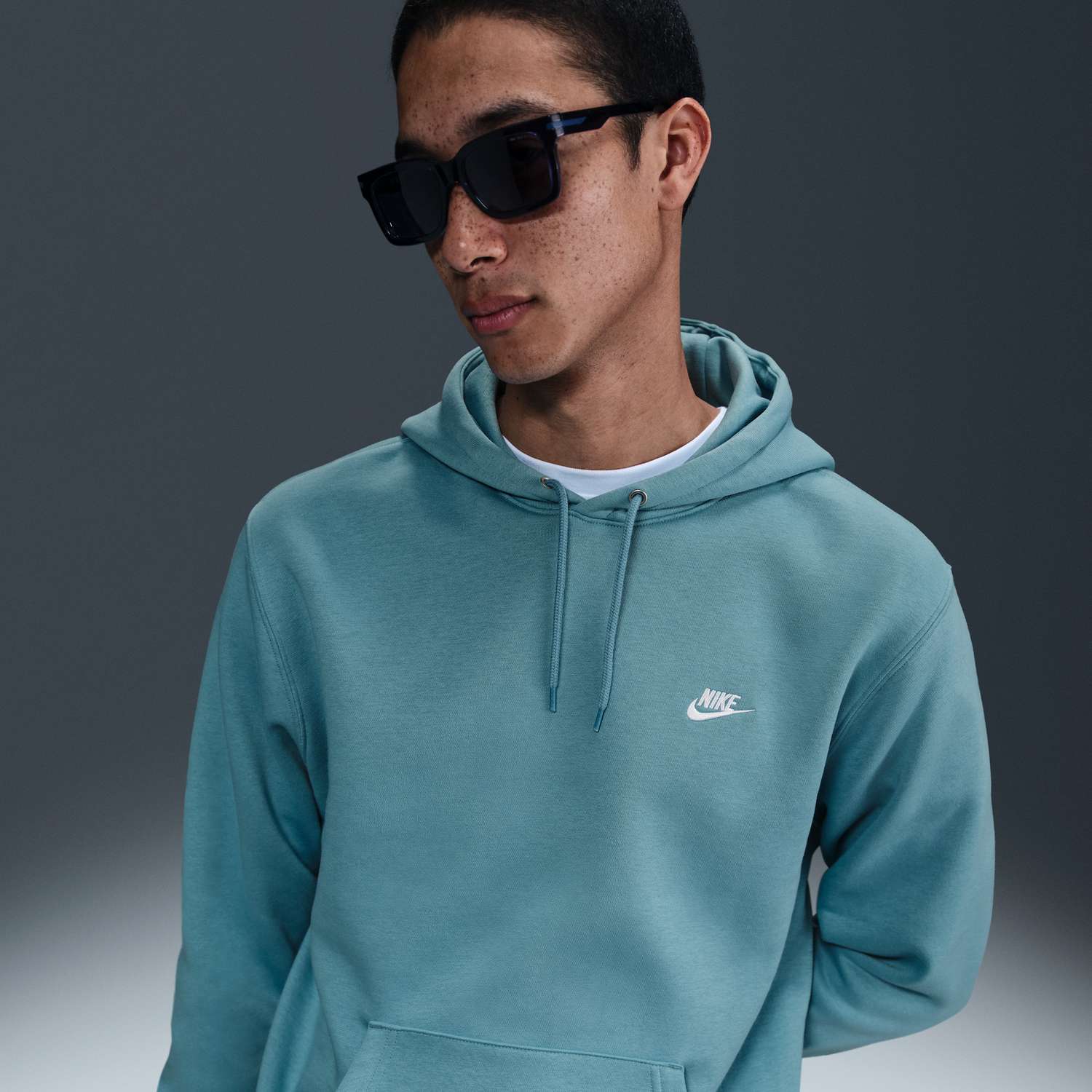 Суитчър Nike Nike Club Fleece Hoodie Тюркоазено | FN3859-464, 1