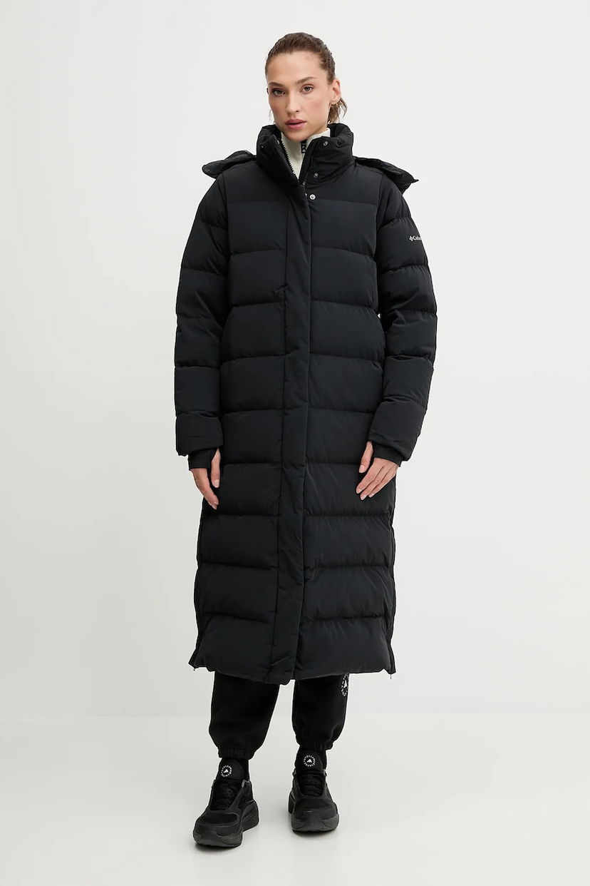 Пухо яке Columbia Amaze Puff Long Hooded Puffer Coat Черно | 2134894