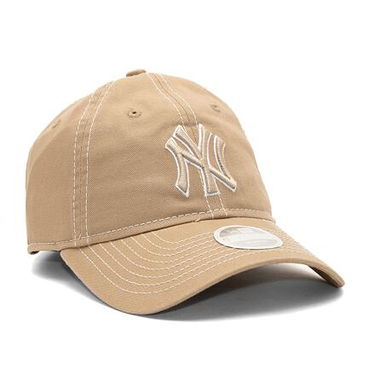 Шапка с козирка New Era 9TWENTY MLB Washed New York Yankees Camel / White One Size Бежово | 60434986, 0