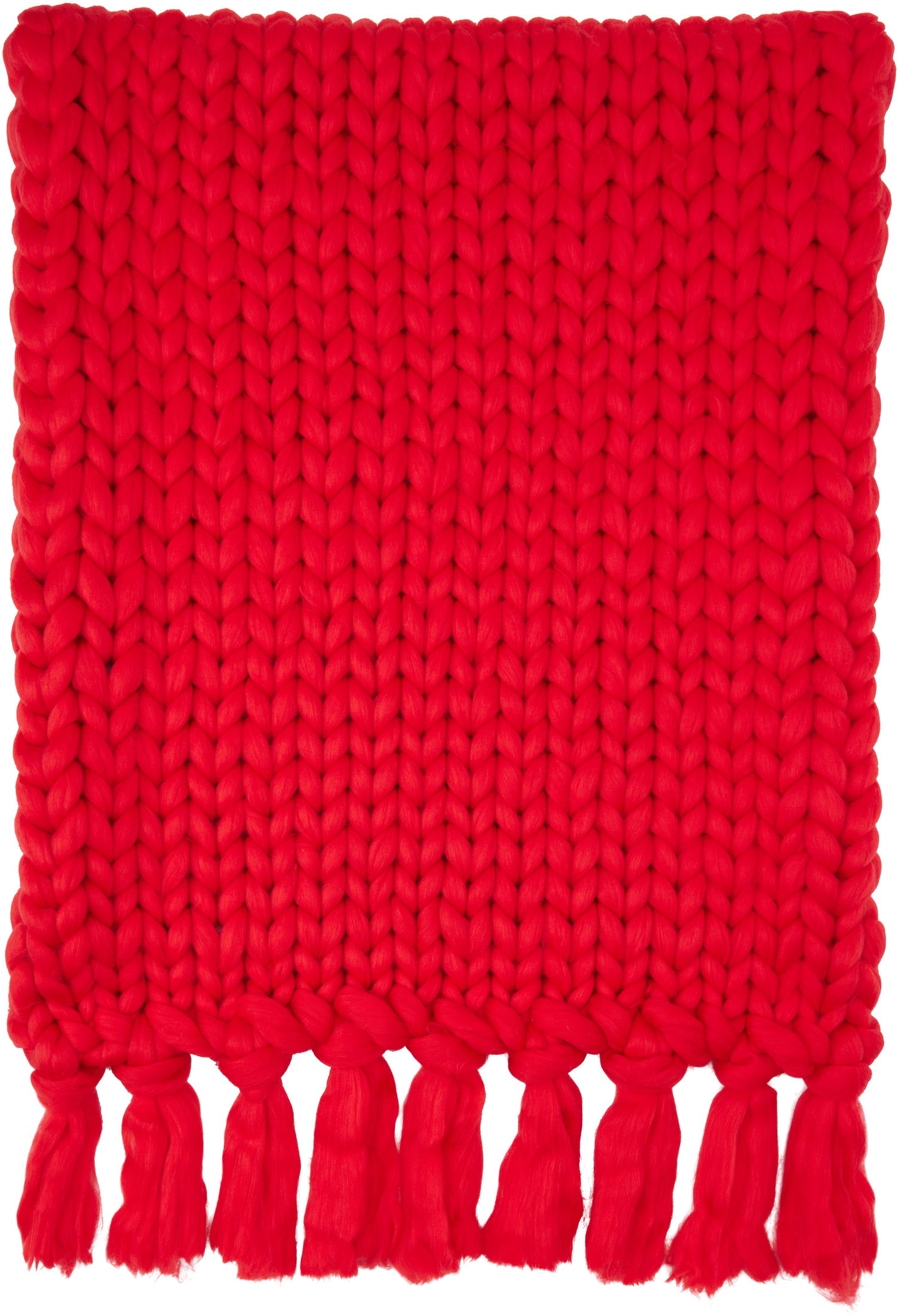 Шал Charles Jeffrey Loverboy Fringe Knitted Scarf Червено | 42160203, 1