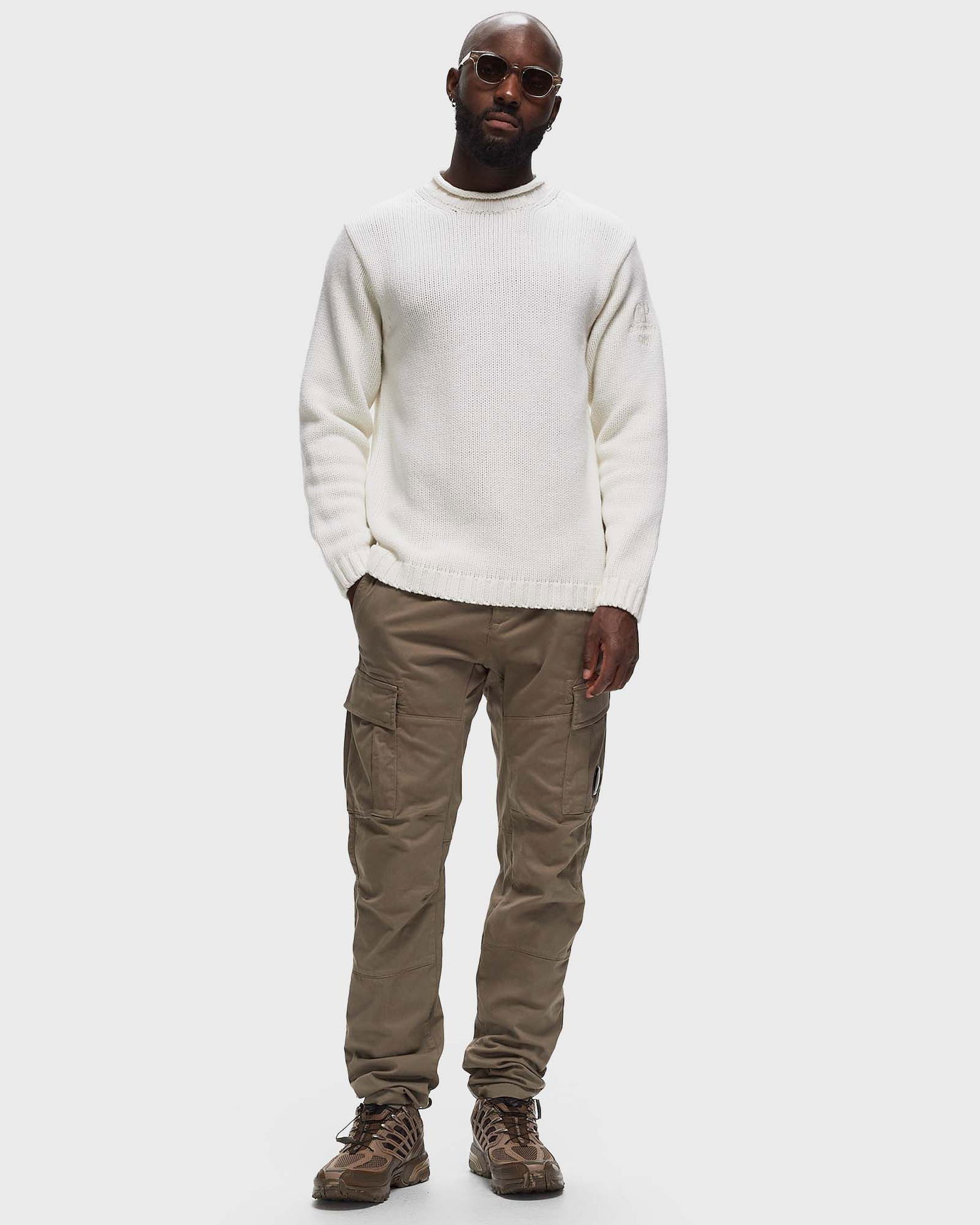 Карго панталони C.P. Company STRETCH SATEEN ERGONOMIC LENS DOUBLE CARGO PANTS Кафяво | 17CMPA186A005529G-359, 1
