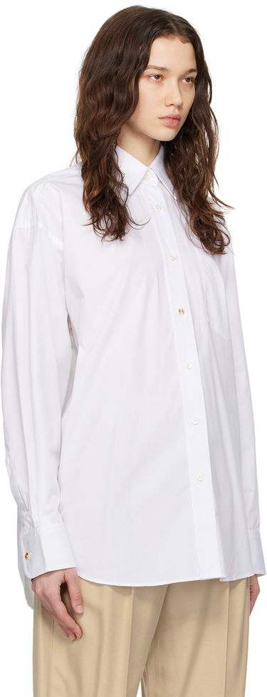 Риза Stella McCartney Stella McCartney Oversized  Shirt Бяло | 6200443CU100, 1