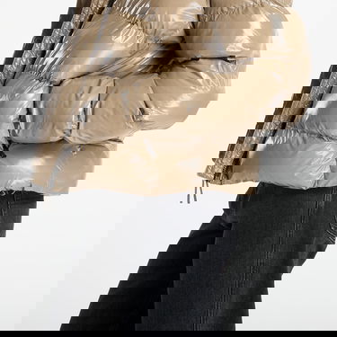 Пухо яке Napapijri A-Glane Shiny Puffer Jacket Бежово | NP0A4HZ5N1T1, 2