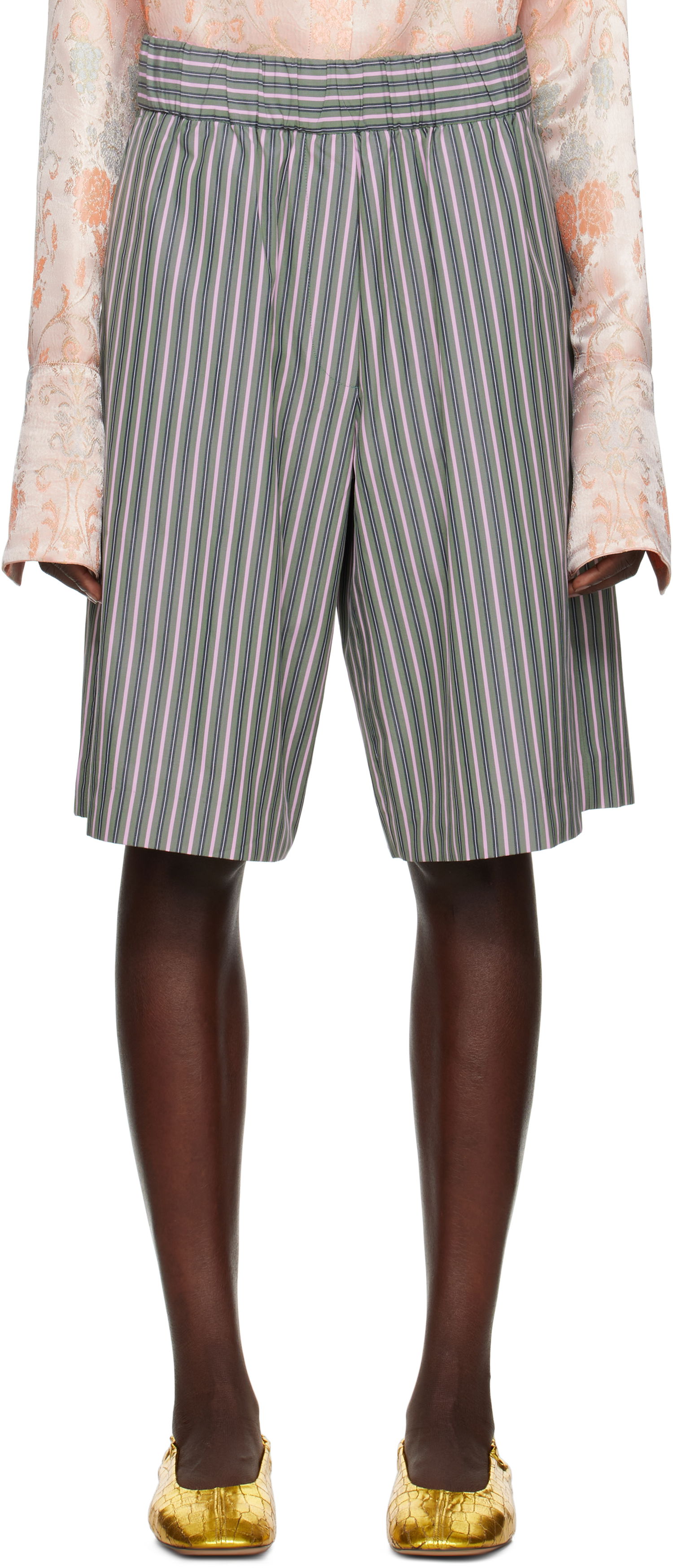 Къси панталони Dries Van Noten Dries Van Noten Striped Shorts Многоцветен | 251-010912-1375, 0
