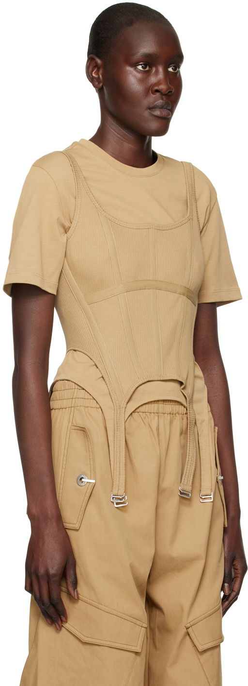 Потник Dion Lee Combat Corset Tank Top Бежово | C3095R23, 1