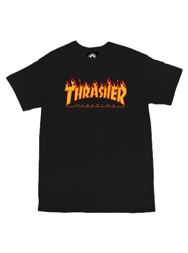 Тениска Thrasher Flame T-Shirt Черно | 110102BLK