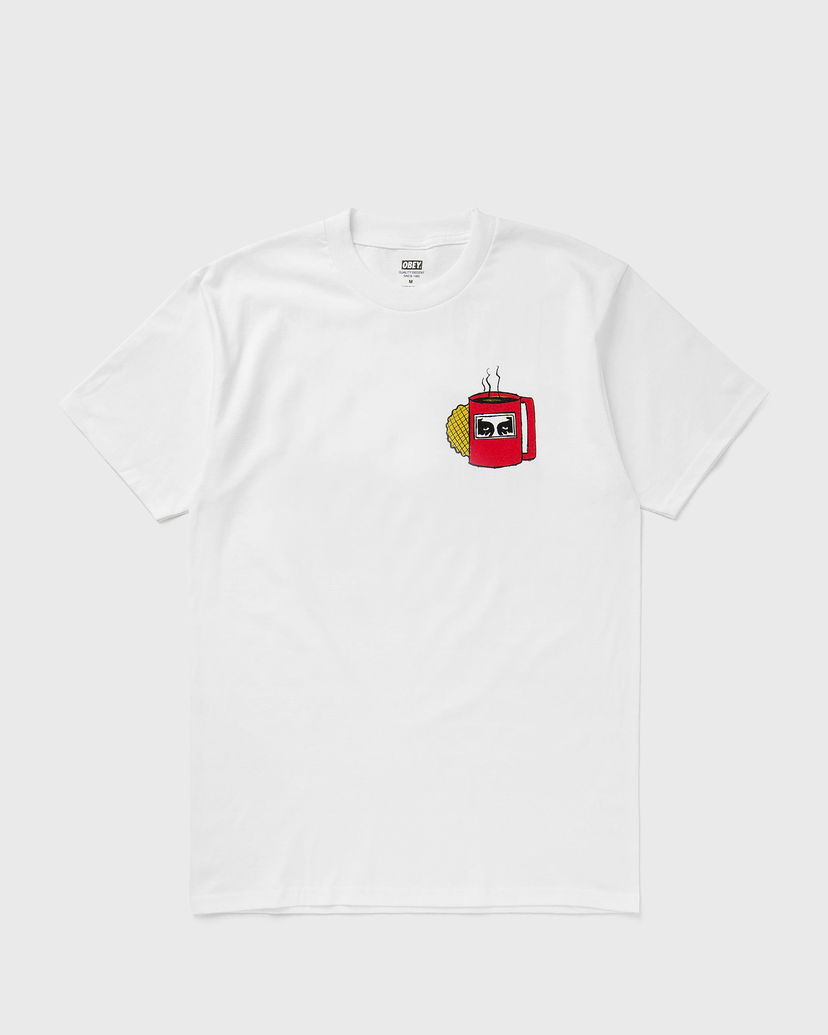 Тениска OBEY Coffee Cup Tee Бяло | 165263946-WHT