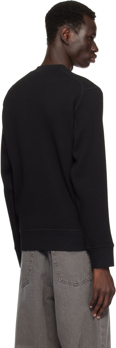 Пуловер Stone Island Stone Island Waffle Fleece Sweatshirt Черно | K1S15 6100008 S0044, 2