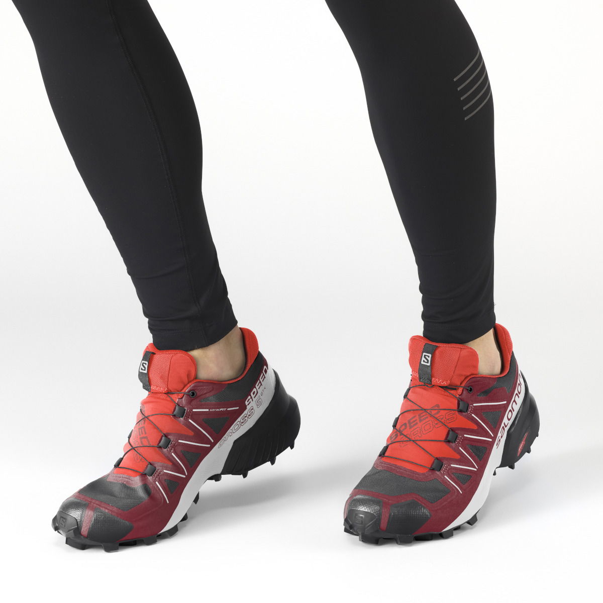 Кецове и обувки Salomon Speedcross 5 GTX Червено | l41612500, 1