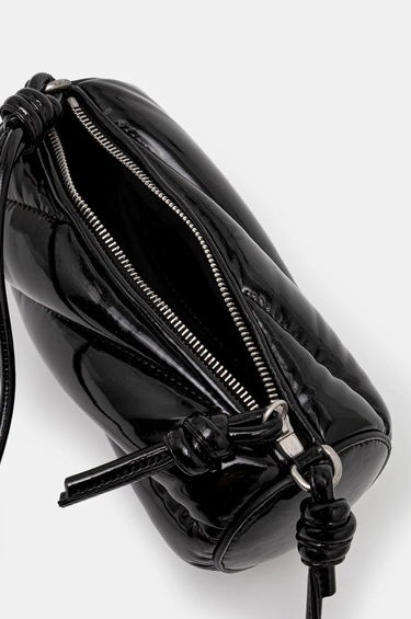 Чанта през рамо Fiorucci Mini Vinyl Crossbody Bag Черно | U01FPABA002VN02BK01, 4