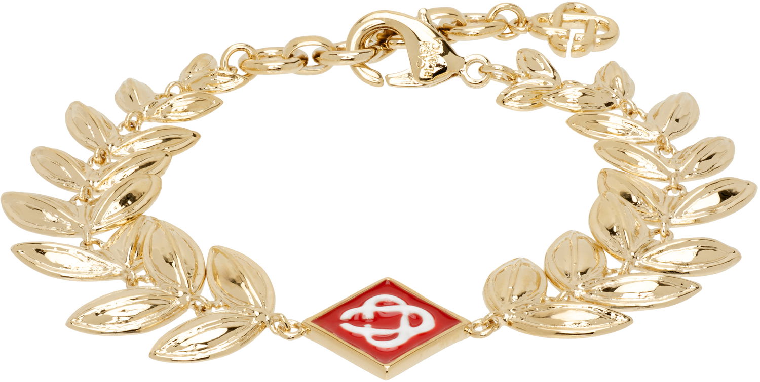 Гривна Casablanca Casablanca Gold-Tone Laurel Leaf Bracelet Металик | APF25-JW-254-01, 0