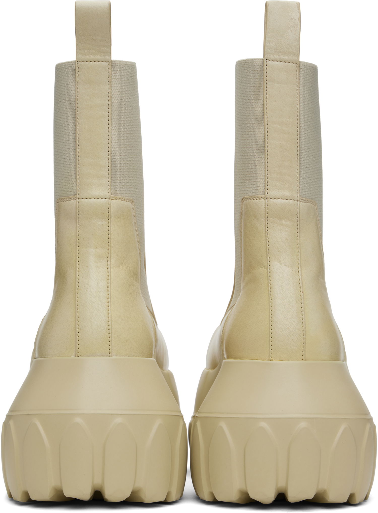 Облекло Rick Owens Rick Owens Hollywood Beatle Mega Tractor Boots Бежово | RP01E7865 LBH, 1