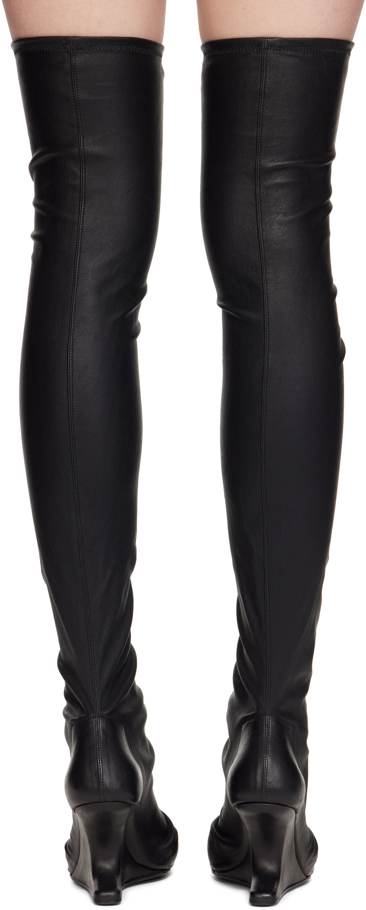 Чорапи Rick Owens Rick Owens Cantilever Tall Boots Черно | RP01E7801 LS, 1