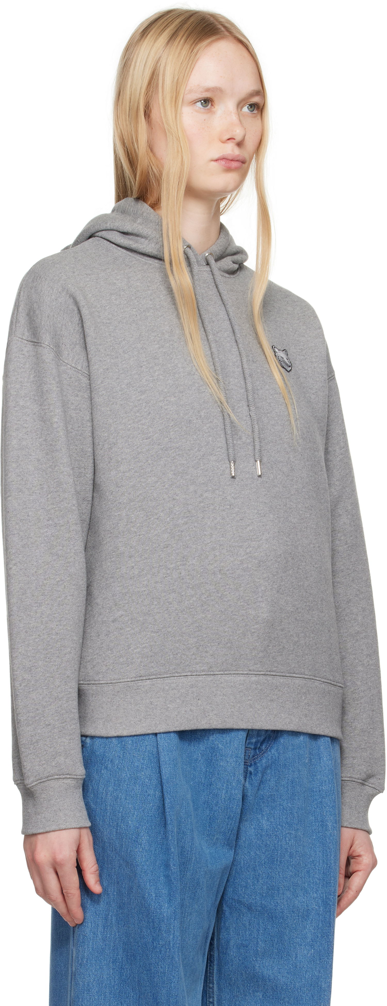 Суитчър MAISON KITSUNÉ Maison Kitsuné Fox Head Patch Comfort Hoodie Сиво | MW00704KM0321, 1