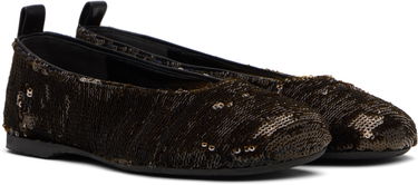 Облекло JW Anderson JW Anderson All-Over Sequin Ballerina Flats Кафяво | BL0034-FA0424, 3