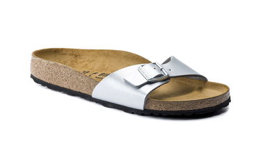 Кецове и обувки Birkenstock Madrid Birko-Flor Silver Narrow Fit W Металик | 40413, 1