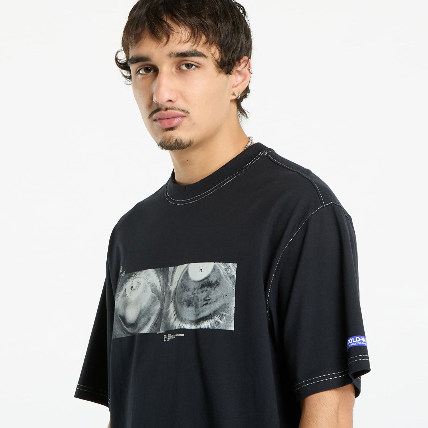 Тениска A-COLD-WALL* A-COLD-WALL* 5AM Graphic T-Shirt Черно | ACWMTS231 Black, 1