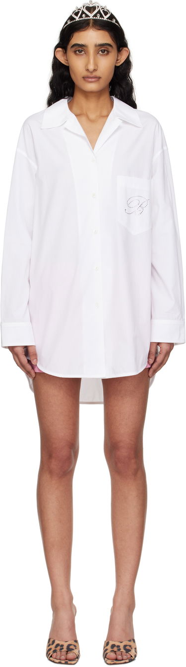 Риза Blumarine Blumarine Cotton Poplin Shirt Бяло | P522C335A, 0