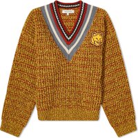 Пуловер MAISON KITSUNÉ Fox Head Crafty Comfort Jumper Оранжево
 | LW00803KT1095-H775, 1