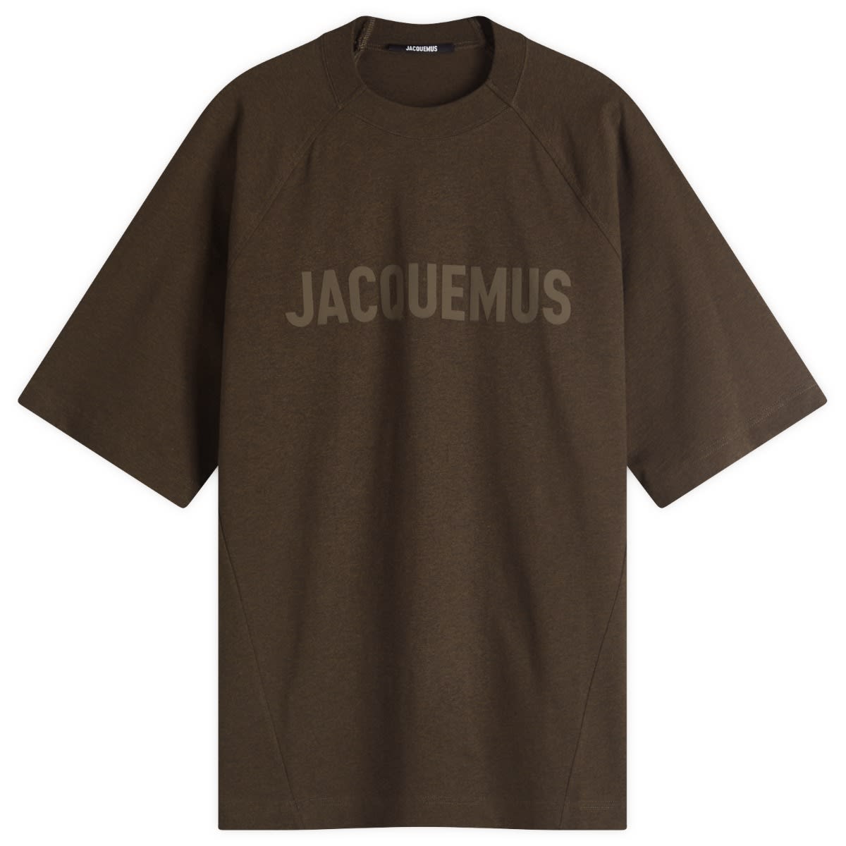 Тениска Jacquemus Jacquemus Typo Chest Logo T-Shirt, Size Large Кафяво | 24H245JS212-2011-080, 1