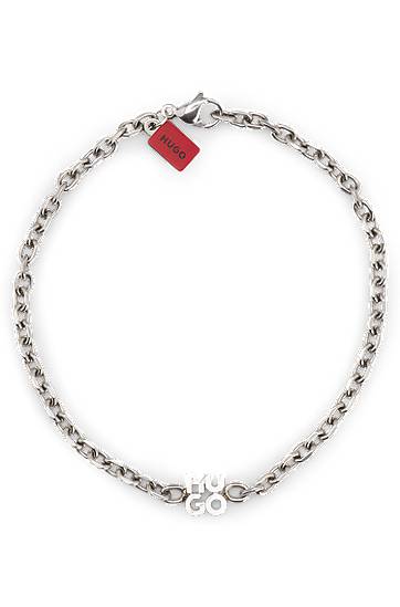 Гривна BOSS Stacked-Logo Chain Bracelet Металик | 50544512, 1