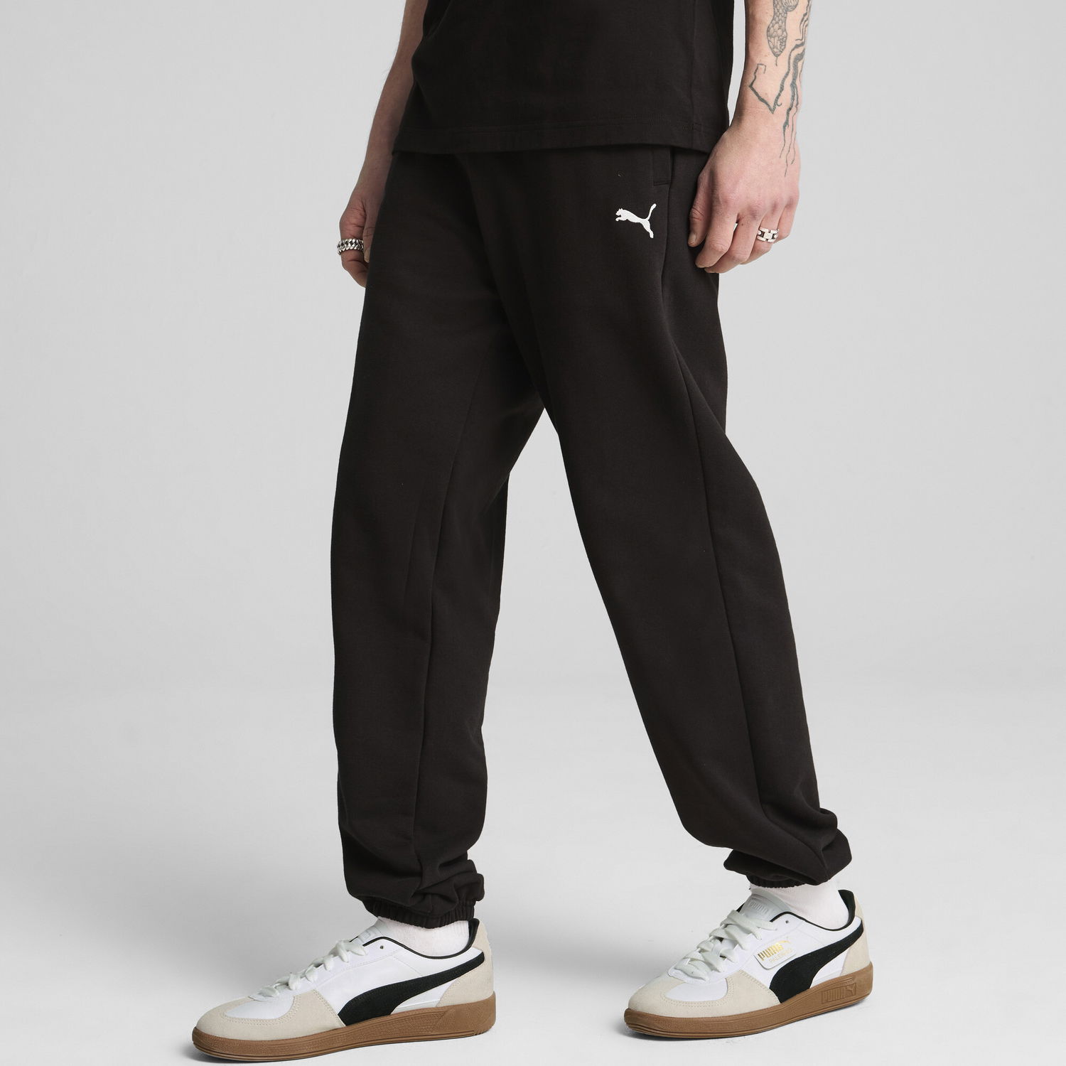 Спортни панталони Puma Wardrobe Essentials Relaxed Fit Sweatpants Черно | 631535_01, 0