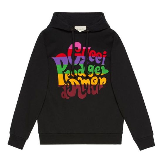 Суитчър Gucci Print Hoodie Черно | 623244-XJC8S-1043